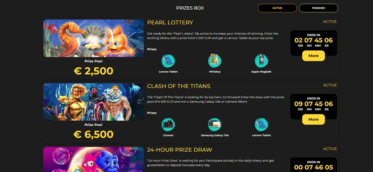 captain marlin casino lotteries
