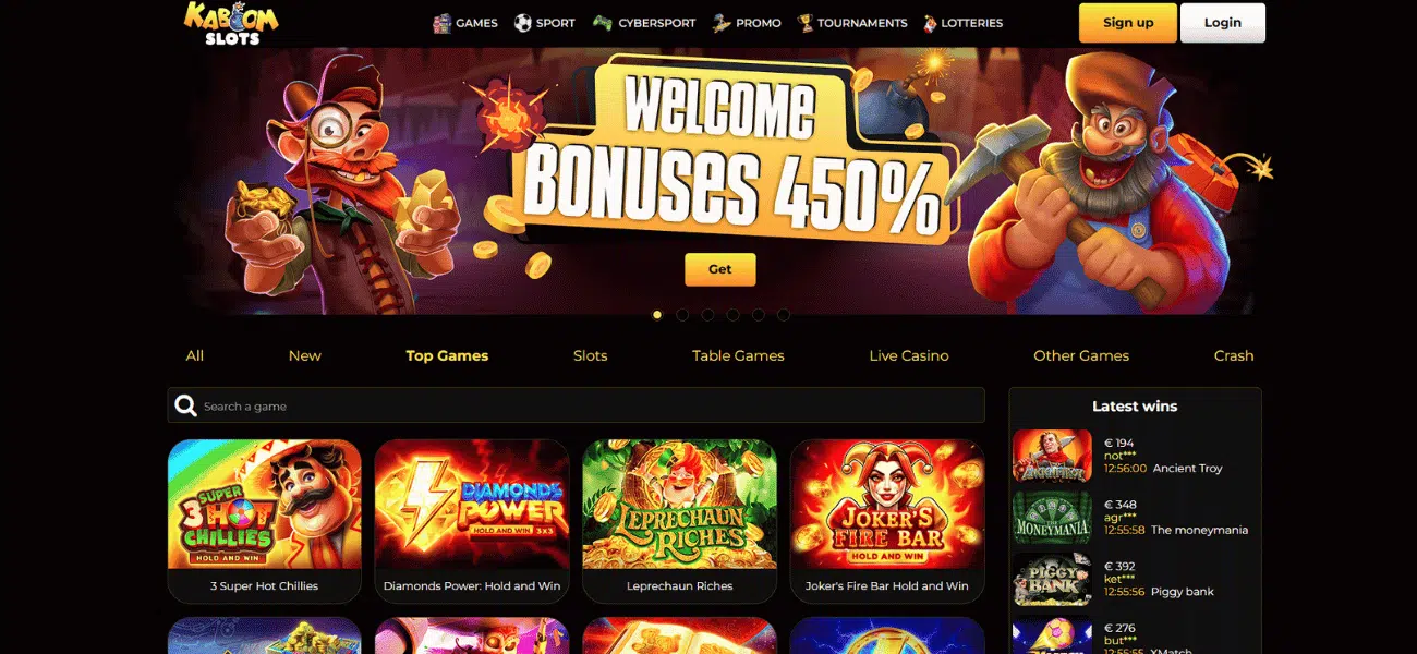 kaboom slots casino review
