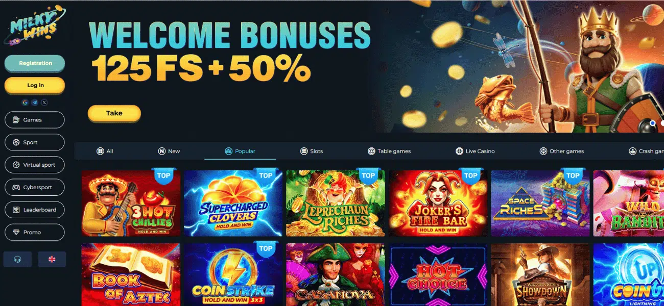 milky wins casino review