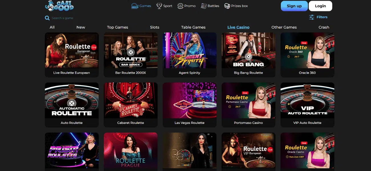 casigood live casino