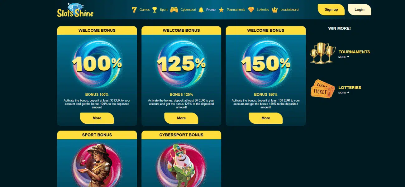 slots shine casino promotions