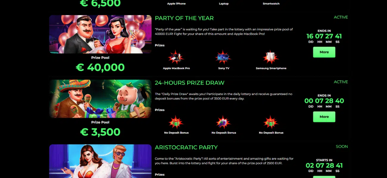 raptor wins casino lotteries