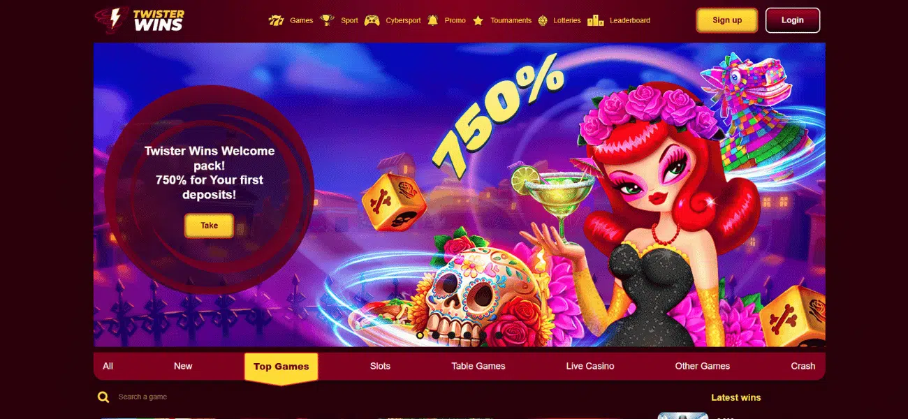 twister wins casino review
