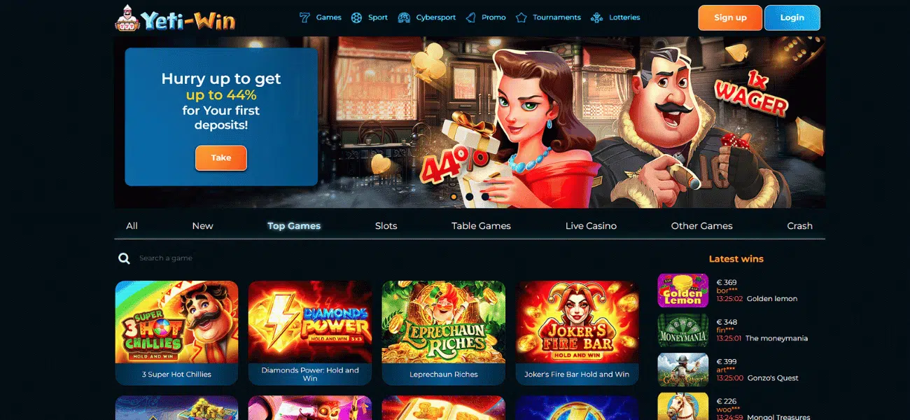 yeti win casino review