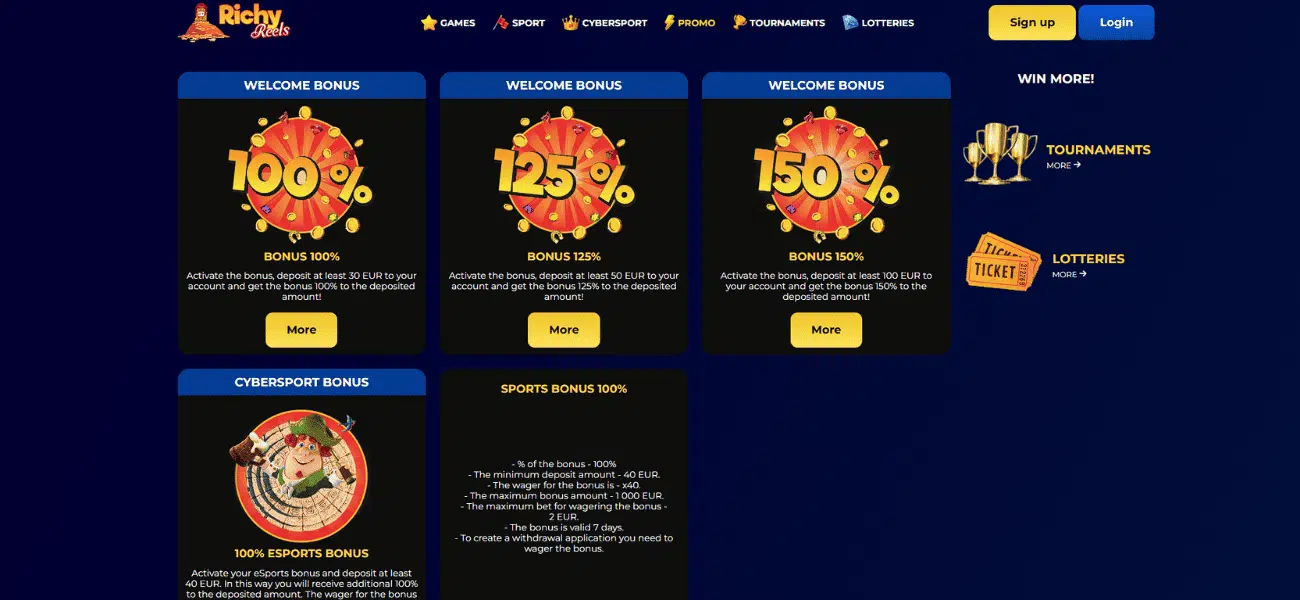 richy reels casino promotions