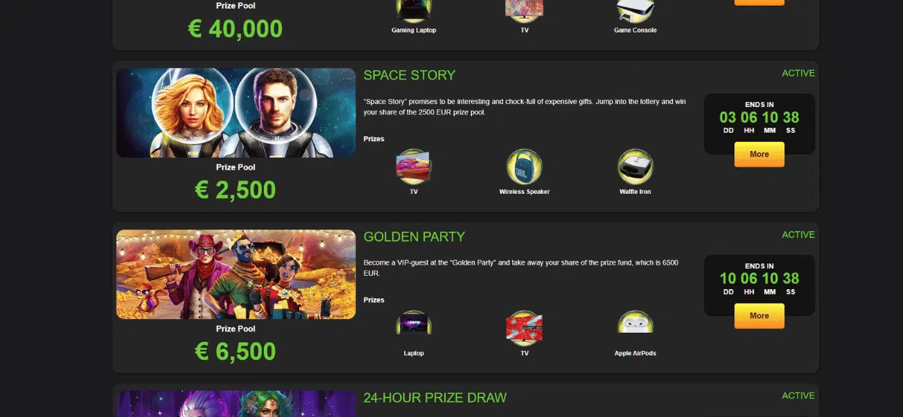voodoo wins casino lotteries