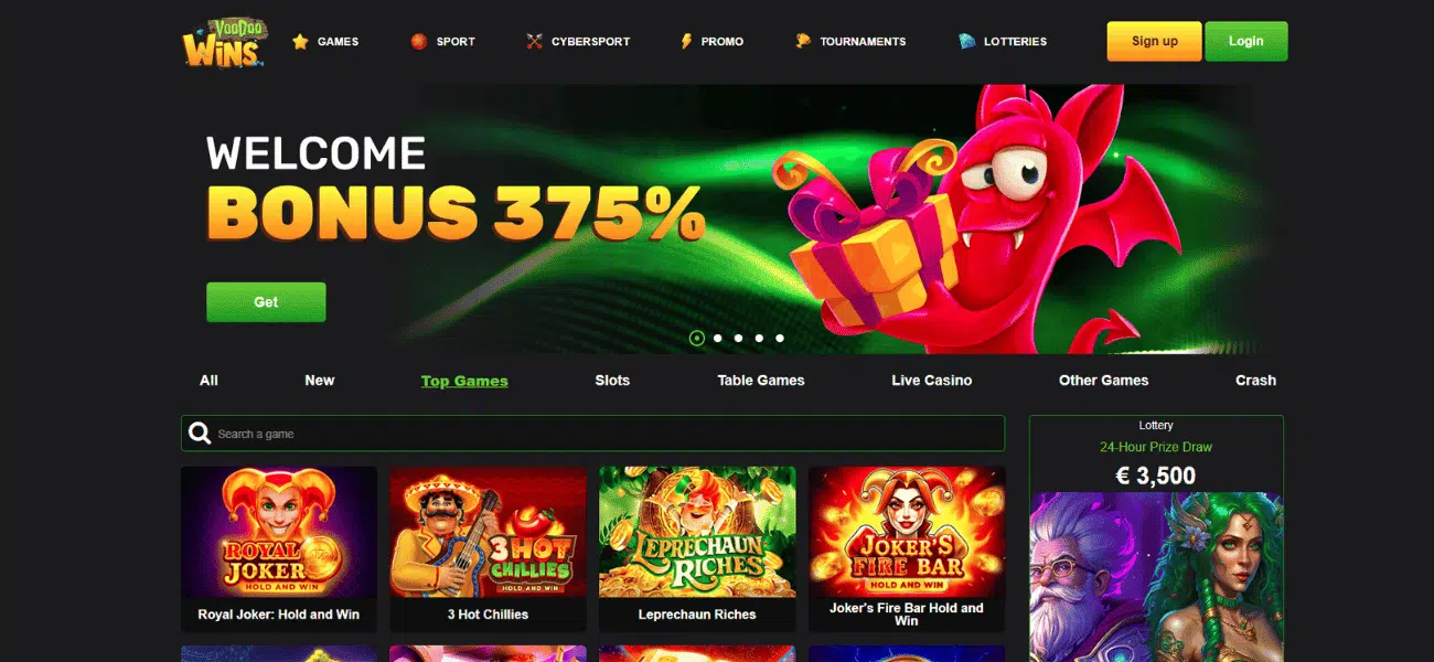 voodoo wins casino review