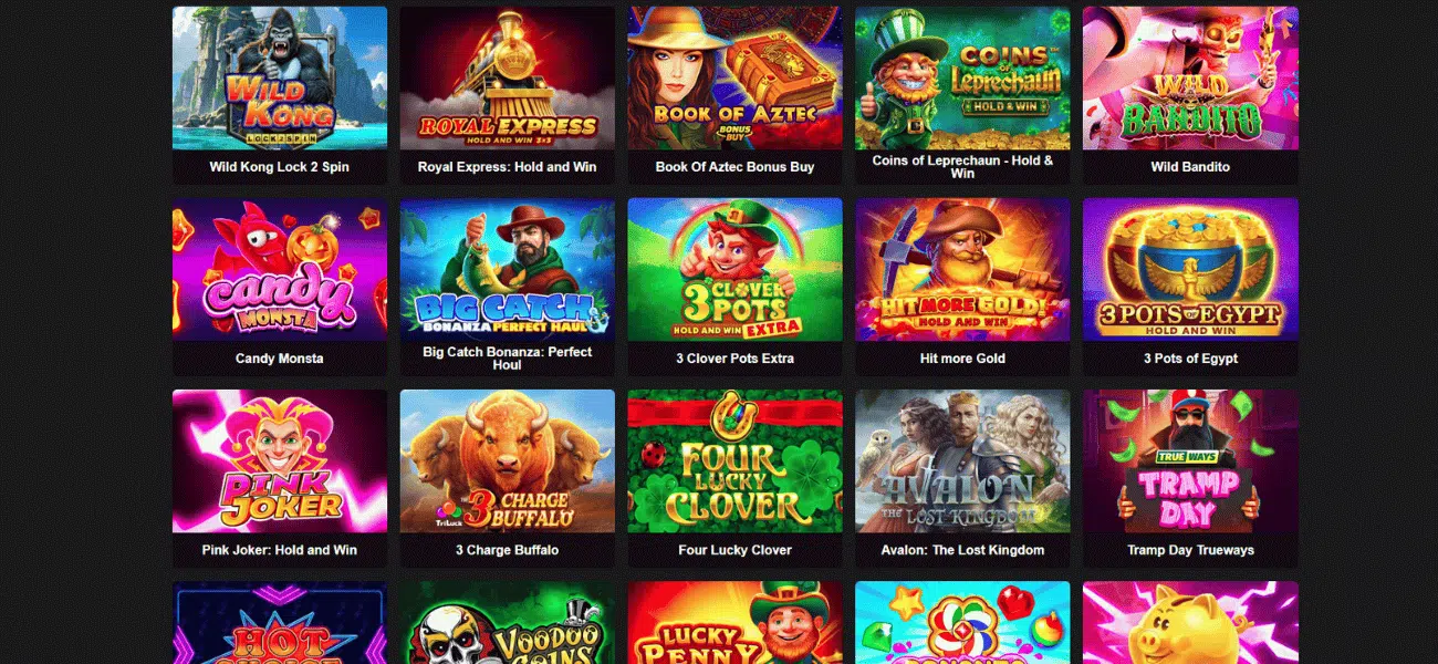 voodoo wins casino slots selection