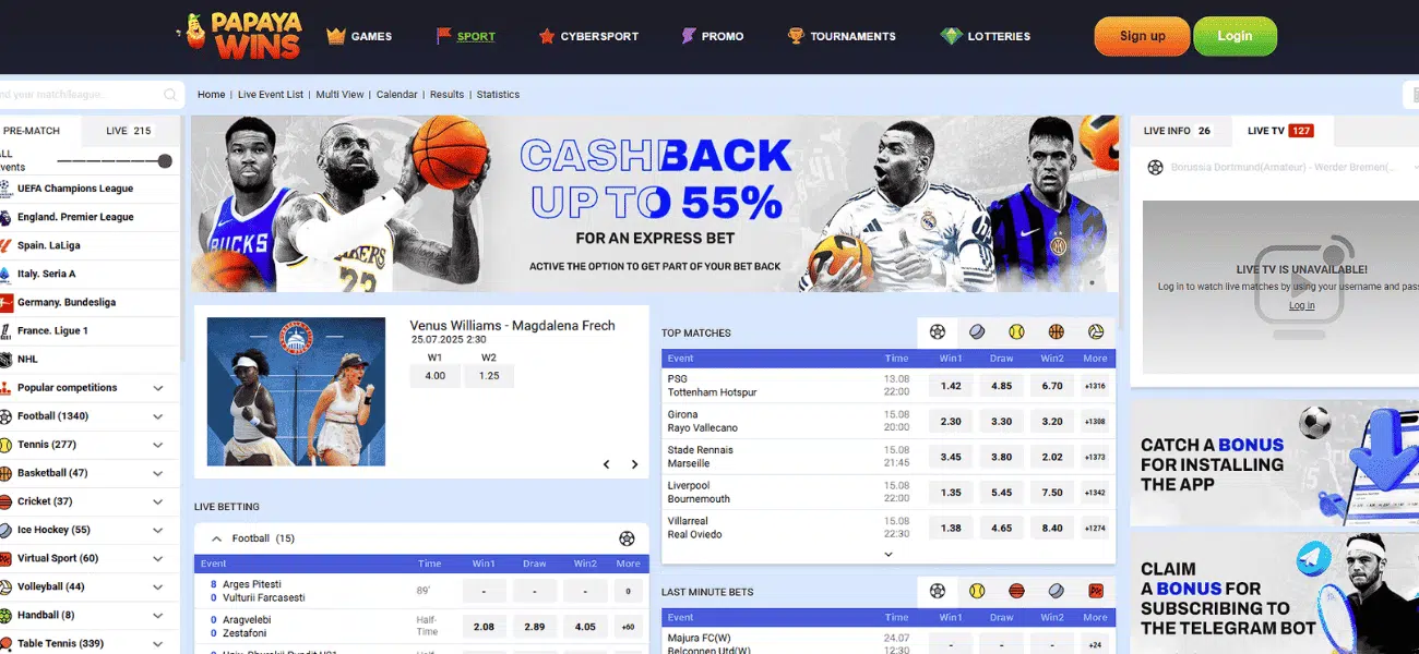 papaya wins bookmaker review
