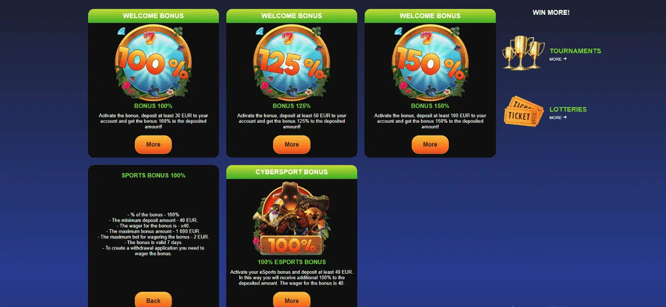 papaya wins casino promotions