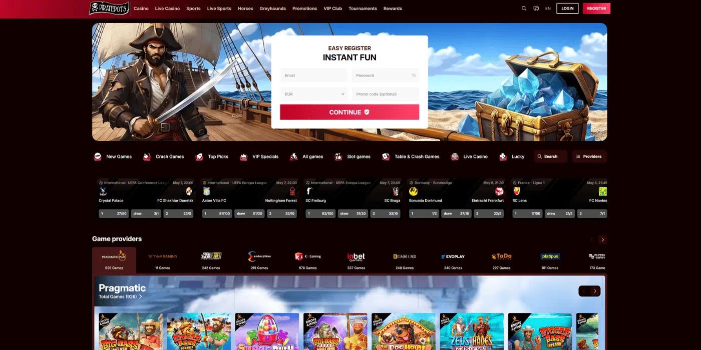 pirate pots casino review